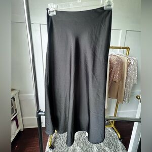 SHEIN Black Maxi Slip Skirt for Work